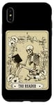 Coque pour iPhone XS Max The Reader Carte de tarot squelette gothique sorcière Halloween