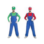 Joulu Super Mario,luigi Bros Fancy Dress Cosplay-asu (aikuisten vaatteet)