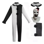 Art The Clown Cosplay Film Terrifier 2 Kostym Och Huva MEN and Headgear 1 XXXL