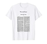 HIGH RESOLUTION War and Peace Leo Tolstoy First Page T-Shirt T-Shirt