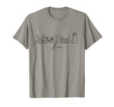 city skyline travel souvenir tourist Baku Azerbaijan T-Shirt