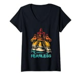 Womens FEARLESS Chess Player V-Neck T-Shirt