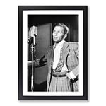 Big Box Art Frank Sinatra (1) Framed Wall Art Picture Print Ready to Hang, Oak A2 (62 x 45 cm)