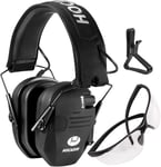 Hz01 Casque Antibruit Actif Réglable, Défenseur D'Oreille Électronique Pour Le Tir, Protection Auditive Avec Réduction Du Bruit Et Amplification Du Son Pour Le Champ De Tir La Chasse, Nrr 23Db