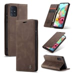 CaseMe vintage Samsung Galaxy A71 fodral - Brun