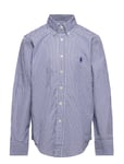 Ralph Lauren Kids Plaid Cotton Poplin Shirt Blå