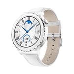 HUAWEI WATCH GT 3 Pro Smartwatch - Fashion Fitness Tracker and Health Monitor with Heart Rate, ECG, Blood Oxygen & Menstruation Cycle Tracking - Powerful Battery Up to 7 Days - Bluetooth - 43" White