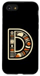 Coque pour iPhone SE (2020) / 7 / 8 Lettre initiale de l'alphabet D dans un style artistique rétro