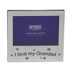 Shudehill Giftware 12,7 x 7,6 cm I Love My Grandad Cadre Photo Grand-père Cadeau Occasion Cadeau 73487, Argenté