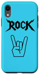 Coque pour iPhone XR Cornes à main Cool Band Rock and Roll Heavy Metal Music Concert