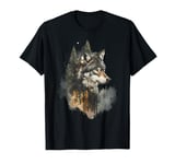 Wolf Mountains Forest Nature Wild Animal T-Shirt