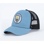 Manchester City Sun Hat Soccer Team Souvenir-präglad cap lake blue