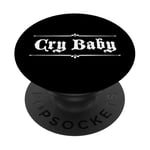 Design gothique original CRY BABY PopSockets PopGrip Adhésif