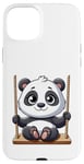 Coque pour iPhone 15 Plus Aire de jeux Panda Swinging Playground Fun