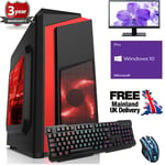 Ultra Fast Quad Core Desktop Gaming PC Computer Bundle 4.2 8GB 1TB Windows 10 FR