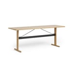 HAY Bord Passerelle High Table 200 cm Sort ramme/svart bordplate