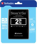 Verbatim – Store n'Go, external hard drive, 2TB, 2.5", USB 3.0, black (53177)