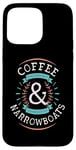 Coque pour iPhone 15 Pro Max Coffee Lovers Narrowboats Canal Barge Boat Life