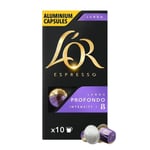 L'OR 50 Nespresso Compatible Capsules Profondo (5 Packs of 10 Coffee Pods)