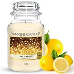 Yankee Candle bougie parfumée Fête scintillante - Format jarre - Bougie longue durée jusqu’à 150 heures de combustion - Cadeau parfait pour femme, Tout Est Lumineux