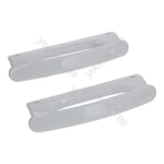 Whirlpool - Indesit Domestic Refrigerator Handle, White - 2pc Kit