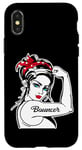 iPhone X/XS Female Bouncer Rosie The Riveter Pin Up Girl Bouncer Case