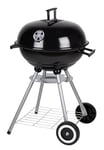 Lone Star Barbecue Charbon de Bois - BBQ Charbon - Barbecue Charbon avec Couvercle - Barbecue Rond Ø 45 cm - Grill Poignées Isolées et Système d'Aération - Cendrier Amovible