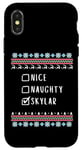 Coque pour iPhone X/XS Gentile Coquine Noël Skylar Pull Moche