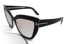 Tom Ford FT0745 Johannes Men's Sunglasses 01Z Jet Black/Light Rose Mirror
