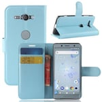 Sony Xperia XZ2 Compact      PU Wallet Case    [Lightblue]