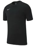 Nike Mixte Enfant Team Club 19 Tee T-Shirt, Noir/Blanc, S EU