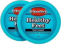 2 x O'Keeffe's Healthy Feet Cream for Extremely Dry/Cracked Feet Non-Greasy 91g