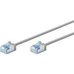 Câble Ethernet Cat 6a U/FTP LSOH slim / ultra flexible - gris 0.50m - GOOBAY