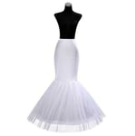 Jupon Crinoline Pour Patients,Sous-Jupe,Robe De Mariée,Cerceau,Lolita,Long Barrage,Glisse,Blanc,Tulle Rockabilly