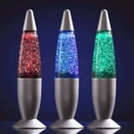 Glitterlampa / Lampa med Glitter - Färgskiftande Lavalampa multicolor