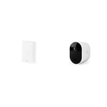 Arlo Pro 5 Wireless Outdoor Home Security Camera with Hub, 3 Cam Kit, CCTV, 6-Month Battery, Advanced Colour Night Vision, 2K HDR, 2-Way Audio, With 30-day free trial of Arlo Secure Plan, White