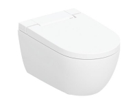 Geberit AquaClean Alba vägghängd duschtoalett: WC-stol: vit / KeraTect, Designlock: vit