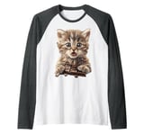 Cat Chocolate Raglan Baseball Tee