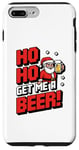 iPhone 7 Plus/8 Plus Ho Ho Ho! Get Me A Beer! 8-bit Santa Christmas Festive Beer Case