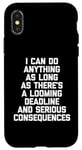 Coque pour iPhone X/XS I Can Do Anything... Funny Saying Sarcastic Humour Novelty