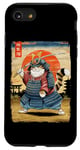 iPhone SE (2020) / 7 / 8 Samurai Cat Japanese Graphic Art Shogun Ronin Warrior Funny Case