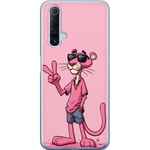 Realme X50 5G Genomskinligt Skal Pink Panter Peace