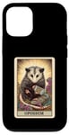 Coque pour iPhone 12/12 Pro Esthetic Cottagecore The Opossum Possum Jeu de cartes Tarot