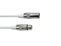 DMX cable XLR 3pin 5m white