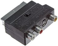 Adaptateur, Scart vers Audio-Vidéo Composite et S-Video, in/Out, Noir