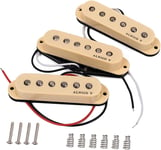 Alnicov Guitar SSS pickups Fit for Fender Stratocaster Strat/Squier Guitar Cream