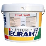 Enduit façade, crepi grains fins, application rouleau, 25 kg ECRAN 77 25 Kg Pierre (RAL 085 90 10)