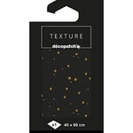 Décopatch TD778C - Un paquet de 1 feuille de papier Texture 40x60 cm, Etoiles avec dorures