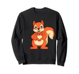 Squirrel Lover Kids Girl Women Sweatshirt