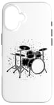 Coque pour iPhone 16 Batterie Musique Band Trap Set